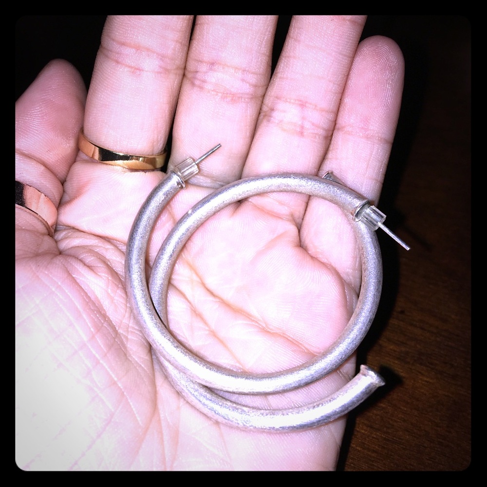 Silver Sheila Fajil Hoops